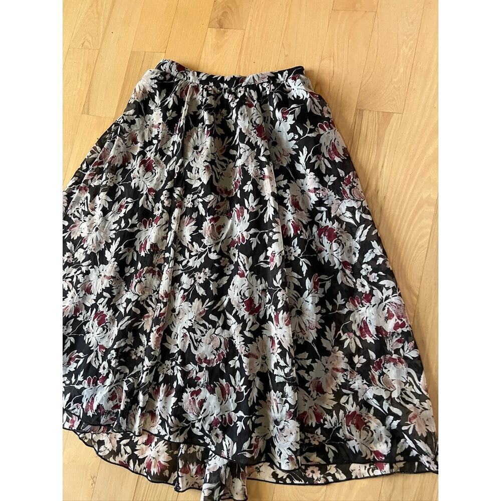 Abercrombie & Fitch Floral Midi Skirt